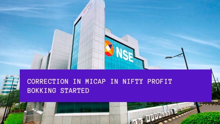 Indian Stock market today; Nifty, Sensex, Bank Nifty down Midcap and Small Cap outperforms. 1 indian stock market today