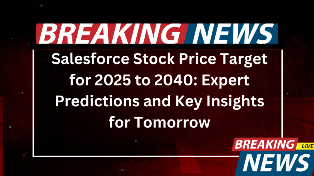 Salesforce Stock Price Target 2025 to 2040 1 Salesforce Stock Price Target for 2025 to 2040 Expert Predictions and Key Insights for Tomorrow