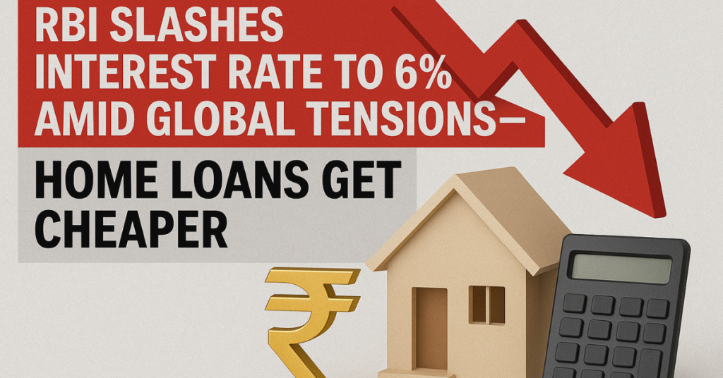 RBI slashes rate to 6%, home loans cheaper – Moneyphobia