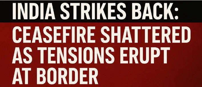 CEASEFIRE SHATTERED AS TENSIONS ERUPT AT BORDER