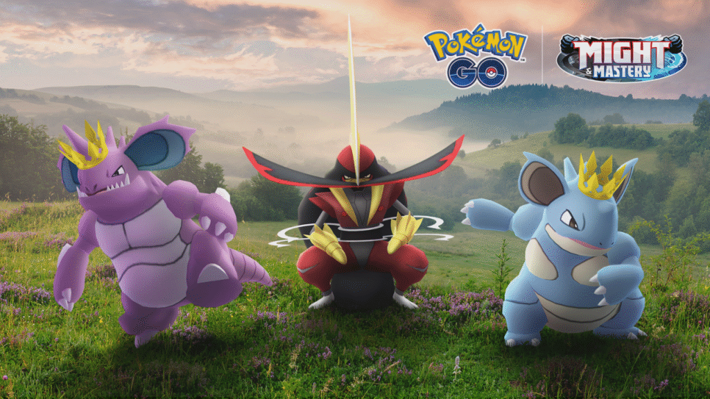 Pokemon GO Crown Clash event features Kingambit, Crowned Nidoking and Nidoqueen with special rewards