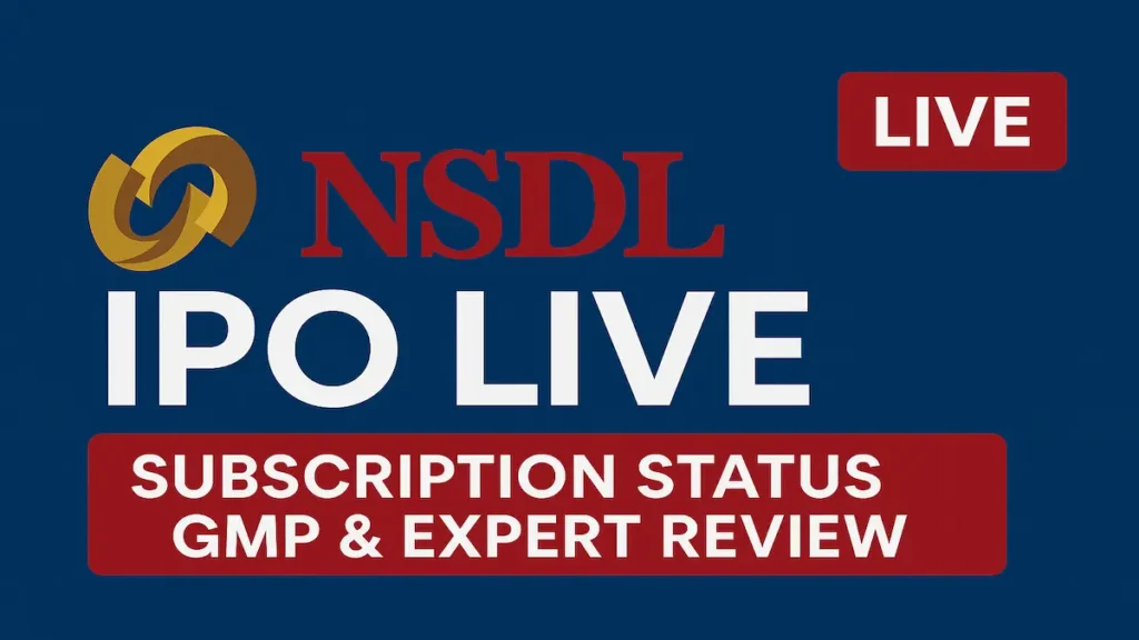 NSDL IPO LIVE: Subscription Status, GMP & Expert Review 1 NSDL IPO Live event banner showing subscription status, GMP, and expert review
