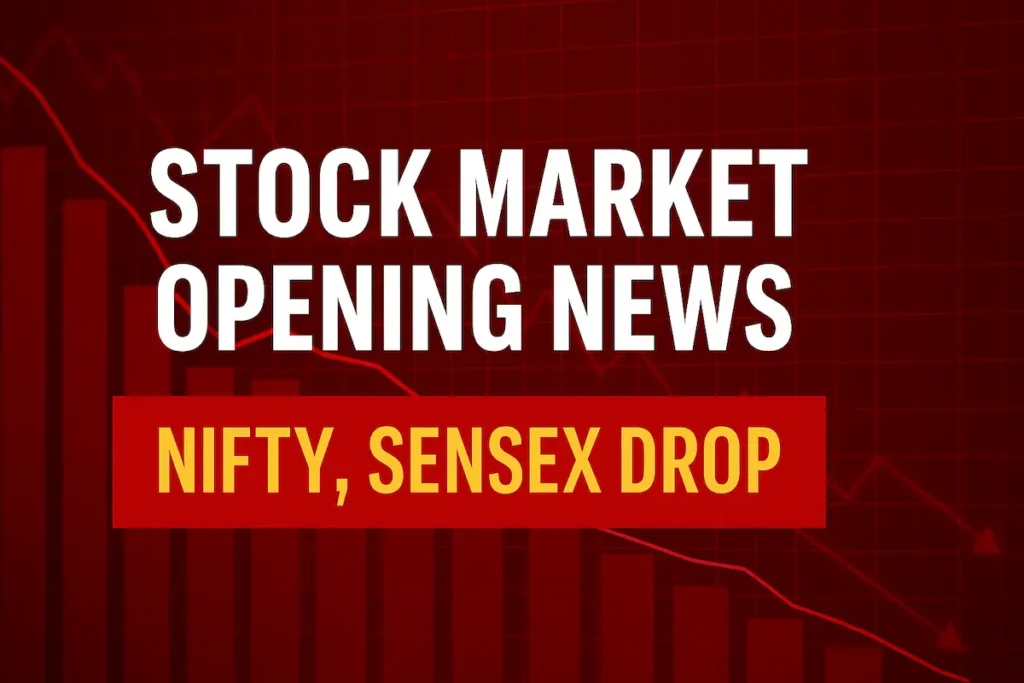 Stock market opening on July 14, 2025 shows early drop in Nifty and Sensex as TCS results and Chemkart IPO drive market sentiment.