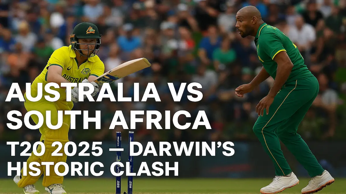 Australia Vs South Africa T20 Series 2025: Darwin Hosts Historic Cricket Return