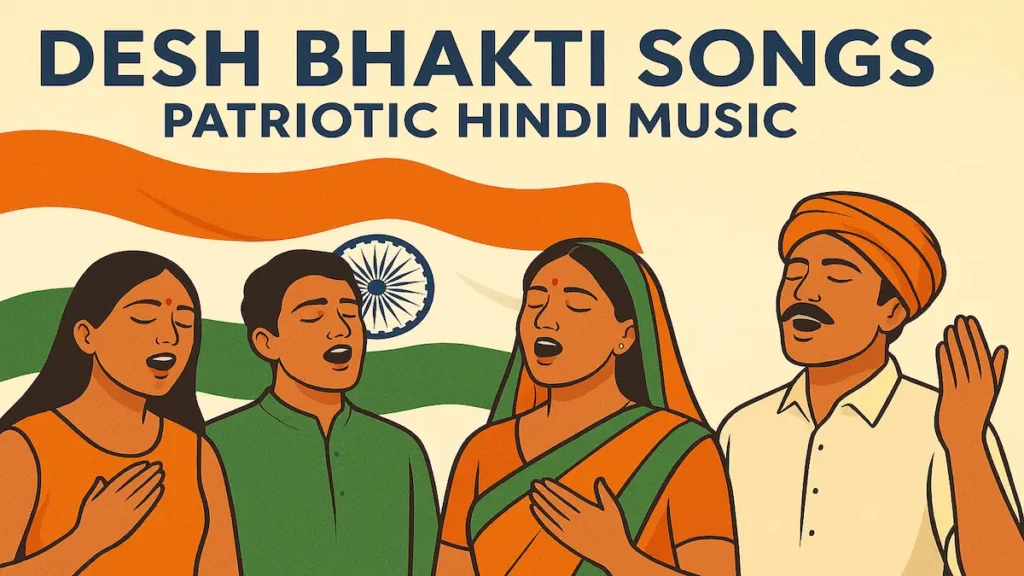 Desh Bhakti Songs – The Heartbeat of Patriotism 1 People singing desh bhakti songs during Independence Day celebration in India