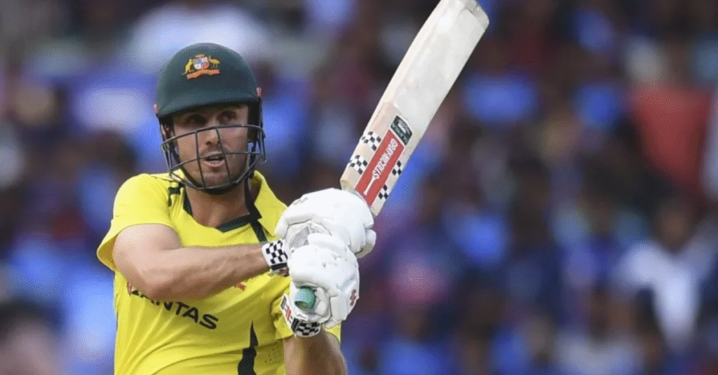 Mitchell Marsh Shines as Australia Battles South Africa in T20I and ODI Series 1 Mitchell Marsh batting during Australia vs South Africa series