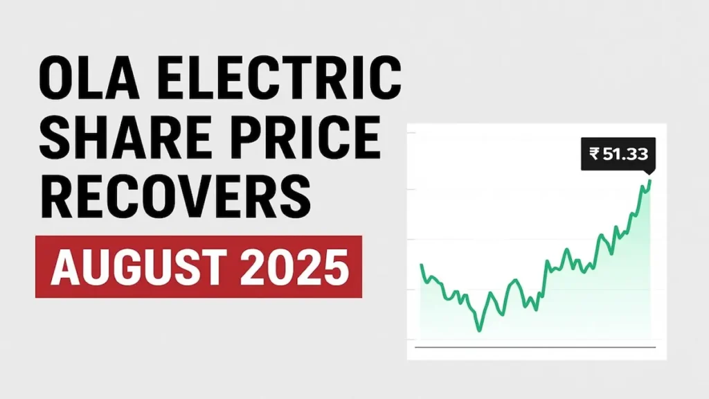 Ola Electric Shares Recover Strongly After Heavy Fall in 2025 8 Ola Electric share price recovery in August 2025 on stock market