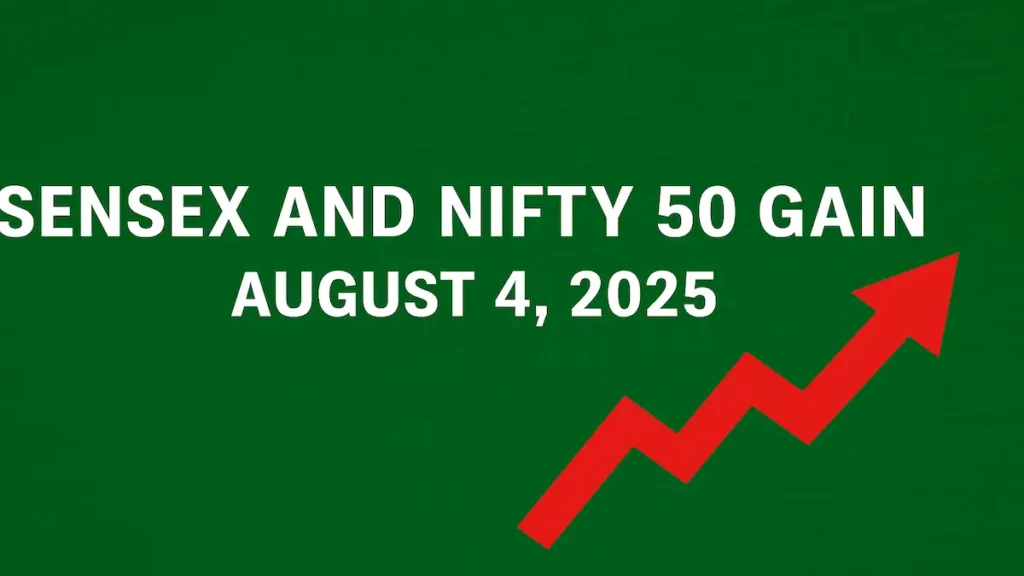sensex nifty 50 august 4 2025 market update