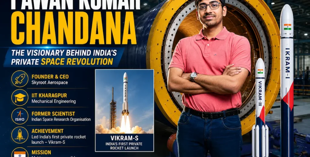 Pawan Kumar Chandana: Biography, Age, Education, Net Worth, Wife, Skyroot Aerospace & More 1 image