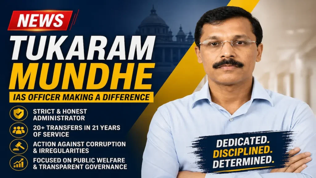 Tukaram Mundhe Biography: Age, Education, IAS Career, Wife, Family, Salary, Net Worth & More 1 Tukaram Mundhe Tukaram Mundhe IAS officer biography and career
