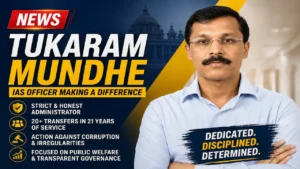 Tukaram Mundhe Tukaram Mundhe IAS officer biography and career